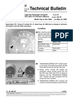 VW - tb.01!05!07 Airbag Monitoring Light On, Passenger Occupant