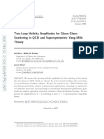 Two-Loop Helicity Amplitudes For Gluon-Gluon Scattering in QCD and Supersymmetric Yang-Mills Theory