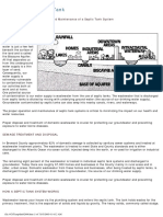 You and Your Septic Tank: A Guide To The Proper Operation and Maintenance of A Septic Tank System