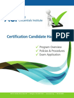 AAMI Credential Institute (ACI) Certification - Candidate - Handbook