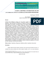 Os Acordos Mec-Usaid e A Reforma Universitária de 1968