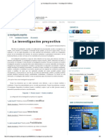 La Investigación Proyectiva - Investigación Holística