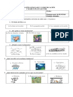 Prueba Plan Lector 1º La Pequeña Noche