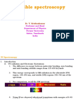 UV-Visible Spectroscopy: Dr. V. Krishnakumar