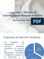 Modelos de Intervención en Atención Temprana