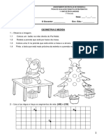 Ficha de Matemática 1º Ano - 1º Periodo