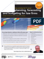 Financial Planning, Forecasting and Budgeting For Law Firms