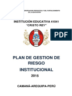 Plan de Gestion Riesgo Cristo Rey 