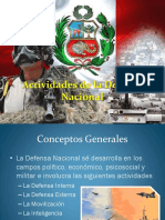 Actividades de La Defensa Nacional