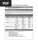 Plan de Gestion de La Calidad