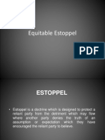 Equitable Estoppel