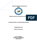 La Constitución y El Poder Constituyente