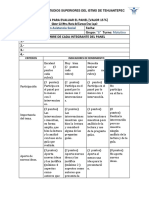 Rubrica para Evaluar Panel