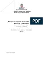 Estrategia de Planificación EJe Temático Borrador Mayo 2016 PDF