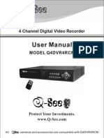 User Manual: 4 Channel Digital Video Recorder