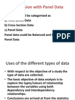 Regression With Panel Data