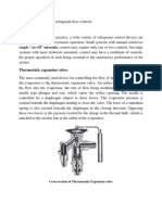 Study of Different Refrigerant Control Lab Manual