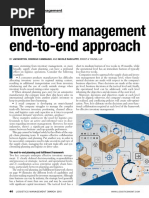 Inventory Management Requires: End-To-End Approach