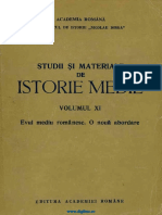 Studii Si Materiale Istorie Medie 11 (1992)