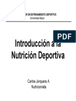 Introducción A La Nutrición Deportiva