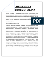 El Futuro de La Democracia en Bolivia