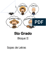 5to Grado - Bloque 2 - Sopa de Letras