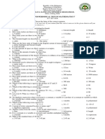 Third Periodival Test, 2017-2018