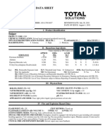 Material Safety Data Sheet: I - Product Identification