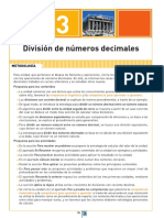 Unidad 3. División de Números Decimales PDF