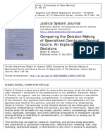 Justice System Journal: To Cite This Article: Robert M. Howard (2005) Comparing The Decision Making of