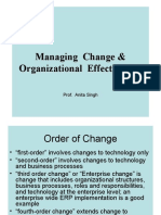 Managing Change & Organizational Effectiveness