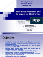 Acid - Base Imbalance and Its Impact On Electrolytes