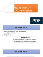 Sangre Total y Hemocomponentes