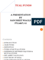 Mutual Funds: A Presentation BY Sancheet Wagle FY (A&F) 52