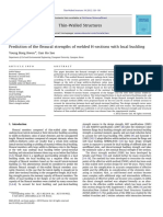 Prediction of The Flexural Strengths of Welded H-Sections With Local Buckling