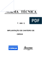 Norma Técnica Canteiro T-068-2