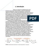 Experimento - Desidratação de Um Álcool