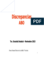 Discrepancias ABO