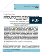 Synthesis, Characterization and Photocatalytic Activity of MnO2 Al2O3 Fe2O3 Nanocomposite For Degradation of Malachite Green