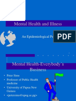 Mental Health and Illness: An Epidemiological Perspective