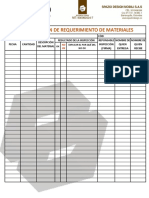 Formato de Ingreso de Materiales