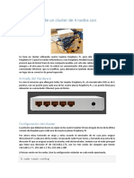 Construcción de Un Cluster de 4 Nodos Con Raspberry Pi