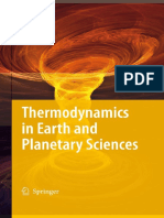 Thermodynamics in Earth and Planetary Sciences