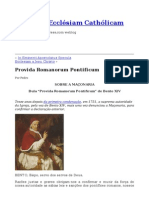 Provida Romanorum Pontificum