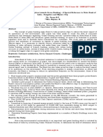 A Study On Customer Perception Towards Green Banking - A Special Reference To State Bank of India - Bangalore and Mysore City