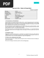 Burnout of No. 1 Main LO Pump Motor: Return