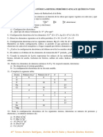 Ejercicios Estructura Atómica y Enlace Quimico 4º Eso