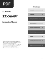 Manual Onkyo TX-SR607