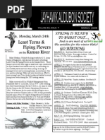 March 2008 Jayhawk Audubon Society Newsletter