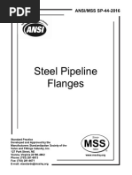 MSS SP-44-2016 Steel Pipeline Flanges